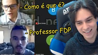 NUNCA ESQUEÇA O MICROFONE LIGADO NA AULA ONLINE [upl. by Naeerb]