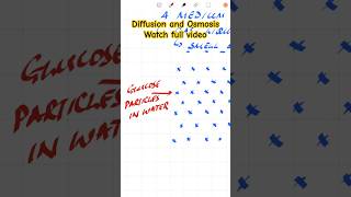 Diffusion and Osmosis SEE FULL LESSON VIDEO GCSE Biology Movement of Substances AQA EDEXCEL OCR [upl. by Brietta605]