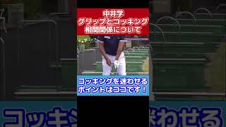 グリップとコッキングの関係について解説します【ゴルフ中井学切り抜き】 shorts 学ゴルフ [upl. by Houghton]