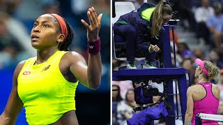 SERVE TIME CONTROVERSY ⏳ Laura Siegemund penalized for paceofplay vs Coco Gauff  2023 US Open [upl. by Siegfried]