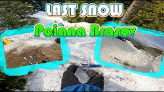 LAST SNOW IN POIANA BRASOV 2024 End Of The Season [upl. by Doowrehs208]