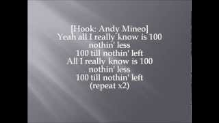 KB 100 Feat Andy Mineo Lyrics [upl. by Nonrev529]