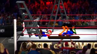 WWE 12 Looney Tunes Vs Mario Bros TLC [upl. by Lorie]