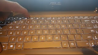 How to Turn OnOff Keyboard Back light And Screen Brightness Asus Laptops [upl. by Annavoig]