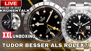 ROLEX KRONENTALK Live ist TUDOR besser als Rolex XXL Unboxing [upl. by Zilber284]