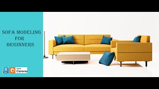 Creating Sofa 3d max modeling for beginners P1  3d max  Couch Sofa  beginners tutorial [upl. by Lanae]