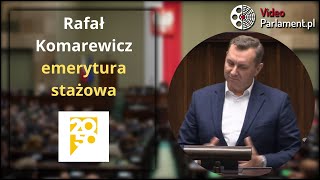 Rafał Komarewicz  emerytura stażowa [upl. by Ahsain]