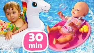 🏖️ ¡De vacaciones con la pequeña Bianca y sus juguetes Videos de bebés para niños [upl. by Yasu]