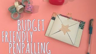 BUDGET FRIENDLY PENPAL LETTER DIY [upl. by Anglim]