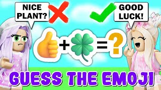 GUESS The EMOJI With IAMSANNA Roblox [upl. by Aikcir57]