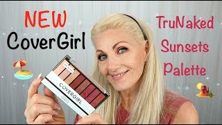 CoverGirls quotNewquot TruNaked Eyeshadow Palette in Sunsets ReviewTutorial  BentlyK [upl. by Fredrika]