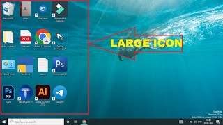 HOW TO LARGE ICONSHOW TO CHANGE ICON SIZE ON WINDOWS [upl. by Rimidalb813]