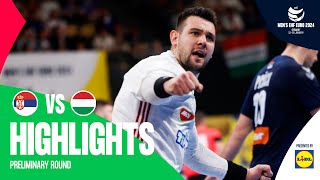 This is how you close a game  Serbia vs Hungary  Highlights  Mens EHF EURO 2024 [upl. by Idnaj372]