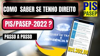 Como saber se tenho direito ao PIS 2022–Como saber a se sou Habilitado a Receber PIS PASEP [upl. by Wetzell162]