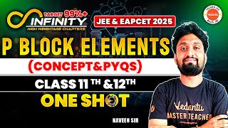 P Block Elements  Concept amp PYQs  One Shot  Class 11 amp 12  JEE EAPCET 2025  AP amp TS Naveen Sir [upl. by Carrillo]