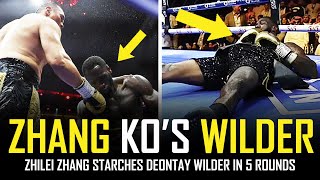 DEONTAY WILDER GETS KNOCKED OUT BY ZHILEI ZHANG POST FIGHT REVIEW NO FOOTAGE [upl. by Niveek]