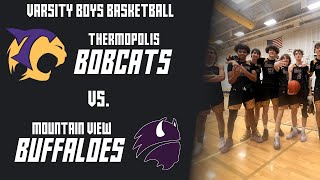 Varsity Boys Basketball  Thermopolis Bobcats vs Mountain View Buffaloes [upl. by Ylesara953]