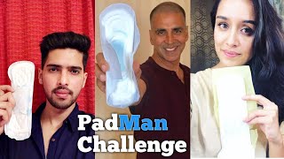 Celebrities PadMan Challenge  Akshay KumarArmaan Malik Sonam Kapoor  PadMan  R B YouTube 2018 [upl. by Brocklin]