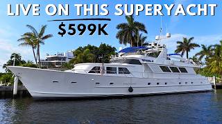 599000 Live on this Classic SuperYacht in Florida [upl. by Evanne]