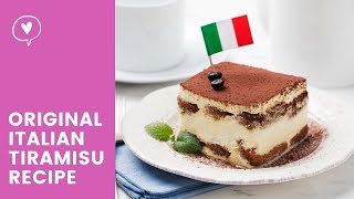 ORIGINAL Italian Tiramisu Recipe [upl. by Izmar3]