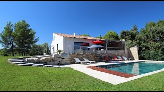 Provence location villa moderne avec piscine clim PMR Sarrians [upl. by Onia27]