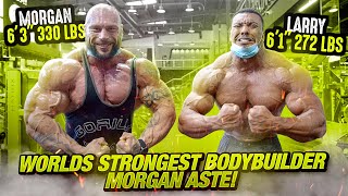 WORLDS STRONGEST BODYBUILDER MORGAN ASTE 6’3quot 330 LBS RIPPED [upl. by Aliehc]