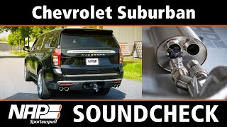 NAP Klappenauspuff ▶ Chevrolet Suburban L87  Soundcheck [upl. by Leicester446]