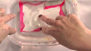 Marbling Paper with Nail Polish Free Tutorial [upl. by Alfonso]