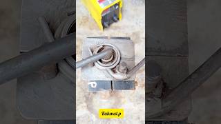 Concrete iron bending tool diy welding feedshorts shortvideos automobile tips machine [upl. by Leonore]