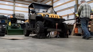 Cub Cadet UTV oil change What were they thinking [upl. by Olney]