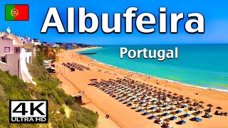 Albufeira Portugal Walking Tour 4K Ultra HD [upl. by Ennyl]