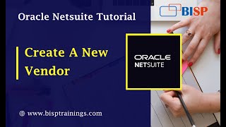 How to Create a New Vendor in NetSuite  NetSuite Training  NetSuite Payable  NetSuite Consulting [upl. by Pacien81]