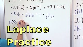 06  Practice Calculating Laplace Transforms Part 2 [upl. by Ajani]