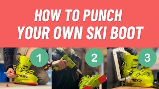 DIY Punching a ski boot [upl. by Nonnaehr]