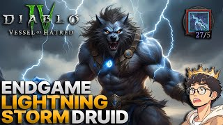 LIGHTNING WEREWOLF Diablo IV Season 6 Endgame Lightning Storm Druid [upl. by Anelec597]