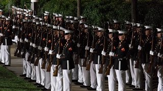 The Evening Parade  Marine Barracks Washington [upl. by Lunetta258]