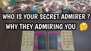 👩‍❤️‍👨WHO IS YOUR SECRET ADMIRER 🤔 WHY THEY ADMIRING YOU  Hindi Tarot Reading ✨ 💯 [upl. by Scheld]