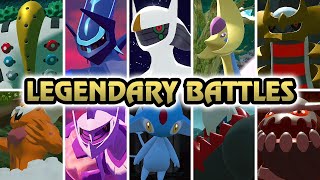 Pokémon Legends Arceus  All Legendary Pokémon Battles HQ [upl. by Elbart]