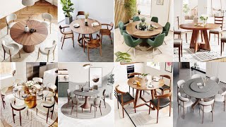 50 LATEST DINING TABLE DESIGNS 2024  ROUND DINING TABLES  SPACE SAVING DINING TABLES p2 [upl. by Saffian]