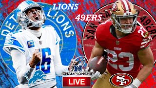 🏈 Lions VS 49ers  ULTIMATE Live Stream Reaction  NFC Championship Game [upl. by Aleahc]