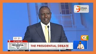 Kenya Kwanza Presidential candidate William Ruto on Presidential Debate 2022 [upl. by Lemak]