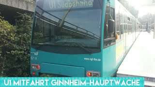 Frankfurter U Bahn  Linie U1 Mitfahrt U4 Triebwagen [upl. by Zobkiw202]