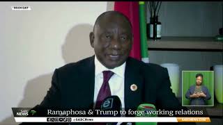 G20 Summit  Ramaphosa Trump to forge working relations [upl. by Charlene638]