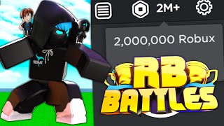 I WON THE RB BATTLES CHAMPIONSHIP 2 MILLION ROBUX Roblox [upl. by Kincaid]