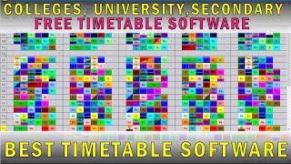 Best Free TimeTable Generating Software For Schools and Colleges ASC TUTORIAL [upl. by Cedar]