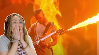 Dave  In The Fire ft Giggs Ghetts Meekz amp Fredo Live at The BRITs 2022 REACTION [upl. by Stew]