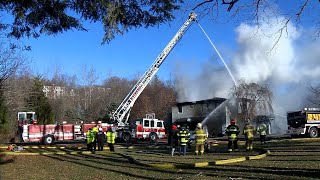 Cold creates challenges for crews battling Merrimack Valley house fires [upl. by Vanhook]