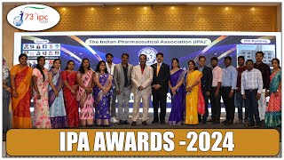 IPA Awards 2024  73rd Indian Pharmaceutical Congress [upl. by Goggin]