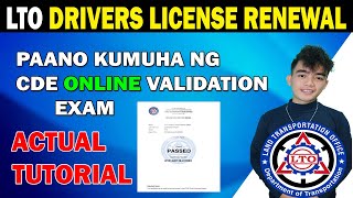 Drivers License Renewal 2024 Requirements  Paano kumuha ng CDE Online Exam LTO [upl. by Rosena807]