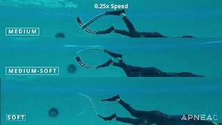 APNEAC Carbon Fiber Freediving Fin Stiffness Comparison [upl. by Assili]